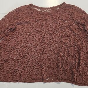 3/4 Sleeve Lace Top